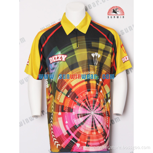 custom sublimation polyester wholesale dart shirts clothing
